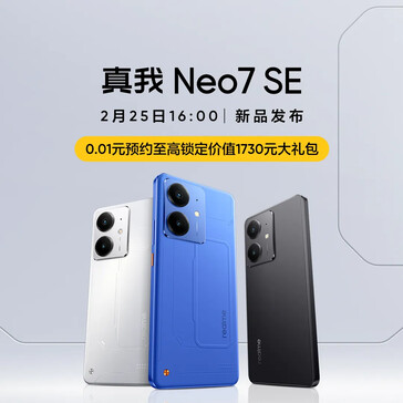 Realme promociona el Neo 7 SE...