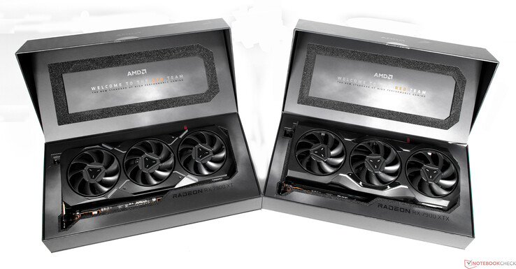 AMD Radeon RX 7900 XTX y AMD Radeon RX 7900 XT