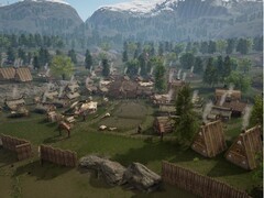 Una imagen que muestra una ciudad en la Tierra de los Vikingos.