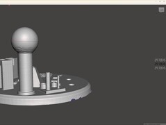 Diámetro de la bola Scanbench medido en MeshMixer