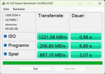PicoDrive Thunderbolt 4: Copia AS SSD