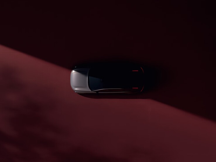 Vista de pájaro de la nueva berlina de lujo Volvo ES90. (Fuente de la imagen: Volvo)