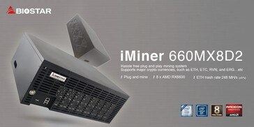 Biostar iMiner 660MX8D2. (Fuente: Biostar)