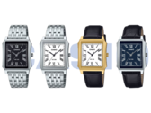 De izquierda a derecha, Casio MTP-B190D-1BV, MTP-B190D-7BV, MTP-B190GL-7BV y MTP-B190L-2BV. (Fuente de la imagen: Casio)
