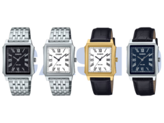 De izquierda a derecha, Casio MTP-B190D-1BV, MTP-B190D-7BV, MTP-B190GL-7BV y MTP-B190L-2BV. (Fuente de la imagen: Casio)
