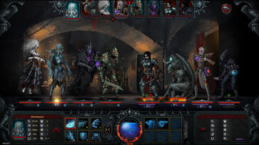 Una imagen que muestra una batalla en «Iratus: Lord of the Dead».