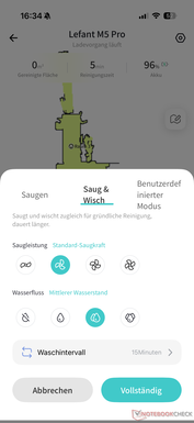 Configuración de limpieza