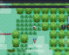 PokeDaisy jugando a un juego de Pokémon con superposiciones adicionales en pantalla