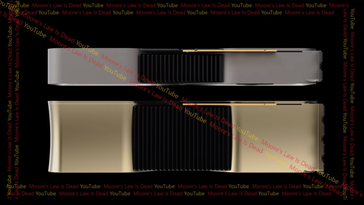 Refrigerador de la Nvidia Titan Ada frente al diseño de referencia (imagen vía Moore's Law is Dead)