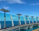 Platos de Starlink Maritime en un crucero (imagen: Royal Caribbean)