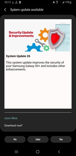 Un UI 2.5 ha llegado a las versiones de Verizon de las series Galaxy Note 9 y Galaxy S9. (Fuente de la imagen: r/GalaxyS9)