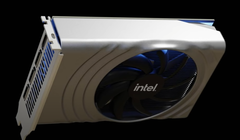 La tarjeta Arc Alchemist de gama básica podría tener un TDP de 75 W y un diseño de bajo perfil (Fuente de la imagen: Moore's Law is Dead)