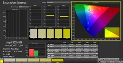 CalMAN: saturación del color (calibrado)