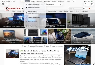 iPadOS 26 viene ahora con una barra de menú (fuente de la imagen: Notebookcheck)