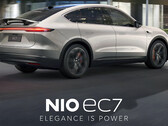 El EC7 tiene un coeficiente de resistencia aerodinámica récord para un SUV: 0,23 (imagen: NIO)