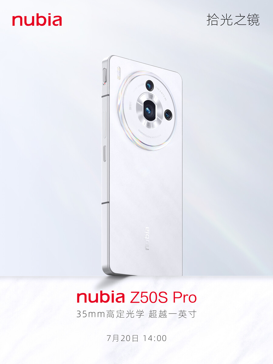 Nubia Z50S Pro opciones de color, enorme cámara redonda joroba a