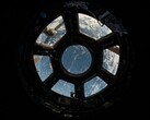 Una imagen que muestra la cúpula del interior de la ISS.