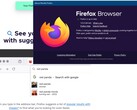 Detalles de la versión 123 de Firefox y actualización visual de Google Search (Fuente: Propia)