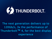 La próxima generación de Thunderbolt promete hasta 80 Gbps de transferencia de datos y hasta 120 Gbps para pantallas. (Imagen vía Intel)