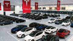 El centro de entrega en Fremont (imagen: Tesla)