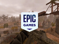 La lista de próximos juegos gratuitos no tiene ningún ganador. En la imagen: captura de pantalla editada de Stalcraft con el logotipo de Epic Games Store en la parte superior.