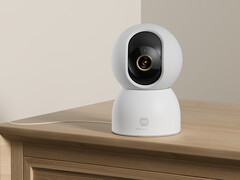 La Smart Camera C701 cuesta 59,99 euros en la UE. En la imagen: la cámara de seguridad instalada en posición vertical. (Fuente de la imagen: Xiaomi)