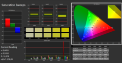 Calman ColorChecker: DCI-P3 - saturación