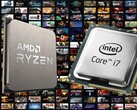AMD ha ganado terreno frente a Intel en los resultados de la encuesta de Steam de enero. (Fuente de la imagen: AMD/Intel/Steam - editado)