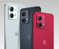 El Moto G84 5G en sus tres colores de lanzamiento. (Fuente de la imagen: @evleaks)