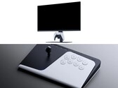 Monitor de juegos PlayStation (arriba), bastón de lucha FlexStrike (abajo).