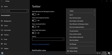 La configuración de la barra de tareas se moverá a la aplicación Configuración. (Fuente de la imagen: Albacore en Twitter)