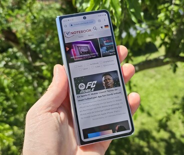 La pantalla externa del Galaxy Z Fold5