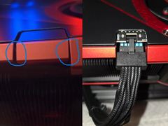 El conector 12VHPWR ofensivo en la ASUS ROG Matrix RX 5090 (fuente de la imagen: r/Asus)