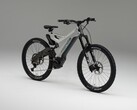 La bicicleta eléctrica de concepto Honda e-MTB tiene un cuadro inusual con un basculante. (Fuente de la imagen: Honda)