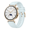 El Huawei Watch GT 4 Spring Edition Correa de piel blanca de 41 mm + correa de fluoroelastómero azul cristalino 2 en 1. (Fuente de la imagen: Huawei)