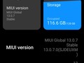Detalles de MIUI 13.0.7 en el Xiaomi Mi 10T Pro (Fuente: propia)