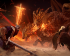 Una captura de pantalla de jugadores luchando contra un señor de la noche en Elden Ring Nightreign (fuente de la imagen: SteamDB)