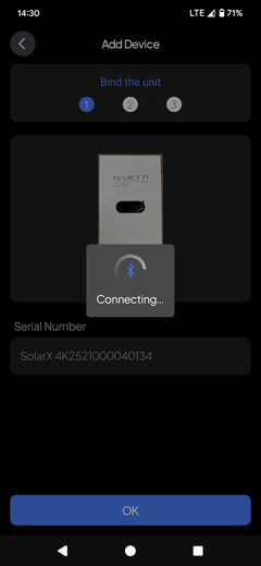 Conexión del SolarX 4K