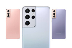 Se espera que la serie Galaxy S22 llegue en forma de tres dispositivos como sus predecesores, en la imagen. (Fuente de la imagen: Samsung)