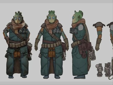 Supuesta imagen filtrada de un personaje rodiano de Star Wars Eclipse. (Fuente de la imagen: MP1st)