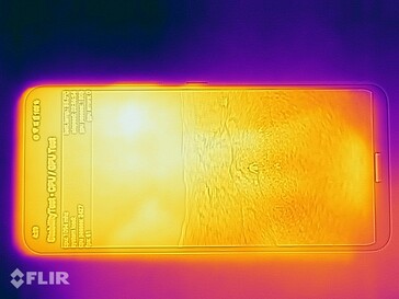 Imagen térmica bajo carga - lado superior