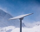 Un receptor Starlink en condiciones de nieve (Fuente de la imagen: SpaceX)