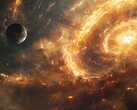 Imagen que muestra un planeta cercano a un agujero negro. (Fuente de la imagen: Kyraxys - Pixabay)