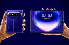 El Huawei Pura X Max tiene un formato de pantalla inusualmente amplio.