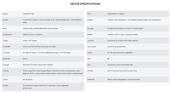 Especificaciones del dispositivo portátil para juegos (Fuente de la imagen: Manjaro)