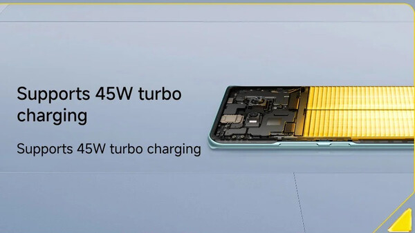 El Poco M8 5G carga significativamente más rápido a 45W. (Fuente de la imagen: Xiaomi)