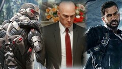 Los estudios que están detrás de Crysis, Hitman y Just Cause son los favoritos para las rumoreadas adquisiciones de Microsoft. (Fuente de la imagen: Crytek/IO/Avalanche - editado)