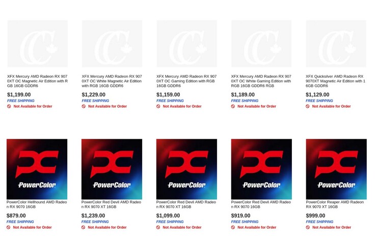 Los detalles filtrados sobre los precios de las tarjetas RX 9070 y RX 9070 XT AIB pintan un panorama prometedor. (Fuente de la imagen: @GawroskiT)