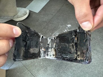 Secuelas de la explosión de Galaxy S24.