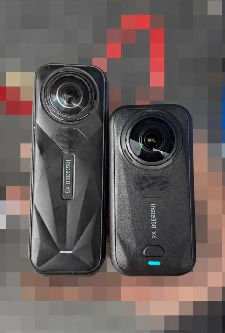 La Insta360 X5 y la Insta360 X6, de izquierda a derecha.